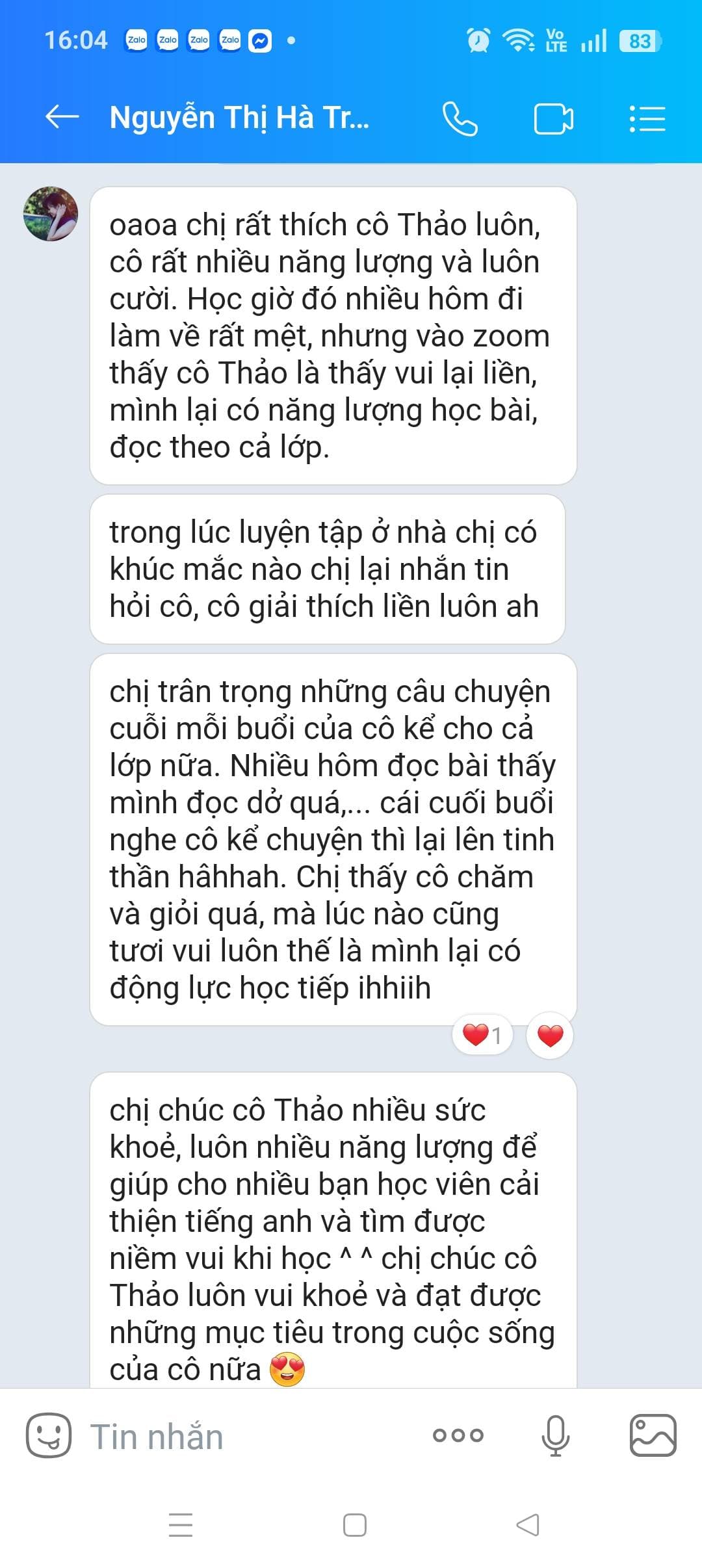 Phản hồi học viên Shape Your Voice 8