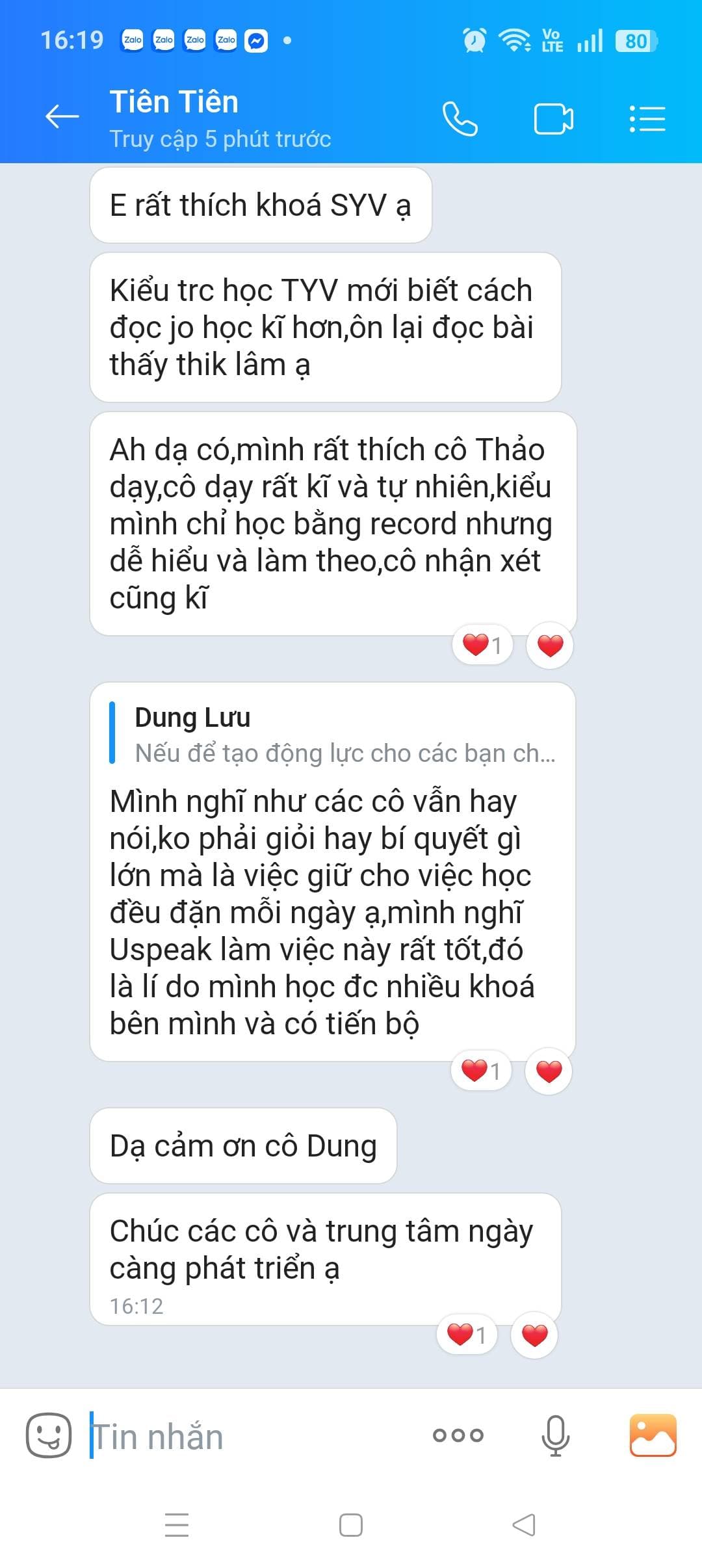 Phản hồi học viên Shape Your Voice 5